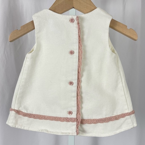 Cupcakes & Cashmere 6-9 Months Retro Mauve Lace Textured Dress A-Line Formal - Picture 2 of 10